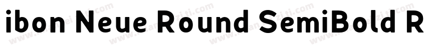 ibon Neue Round SemiBold Round字体转换